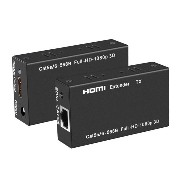 متری 60 hdmi تقویت تحت شبکه با اداپتور