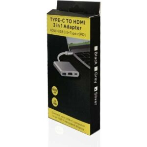 تبدیل Type-C To HDMI-USB3.0-Type-C PD