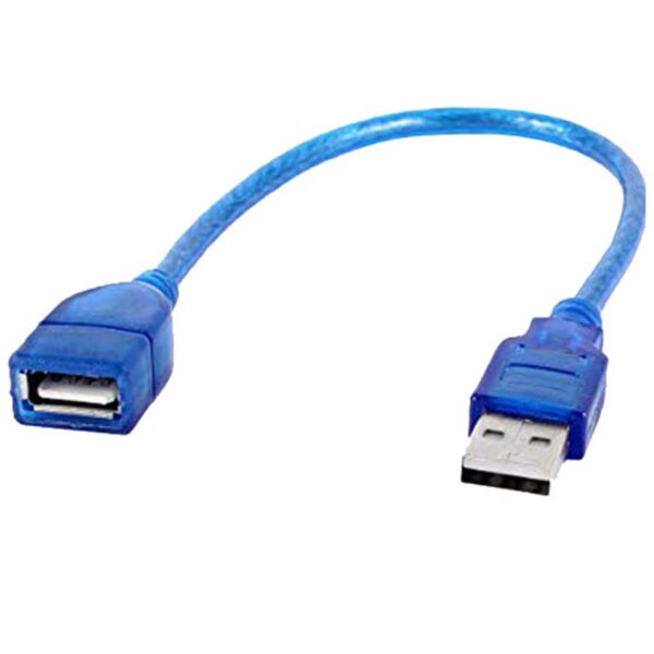کابل افزایش طول 30 سانتی USB (شیلد دار)