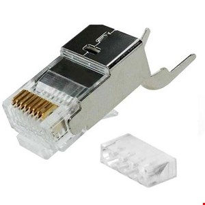 سوکت شبکه فلزی CAT 7 شانه دار