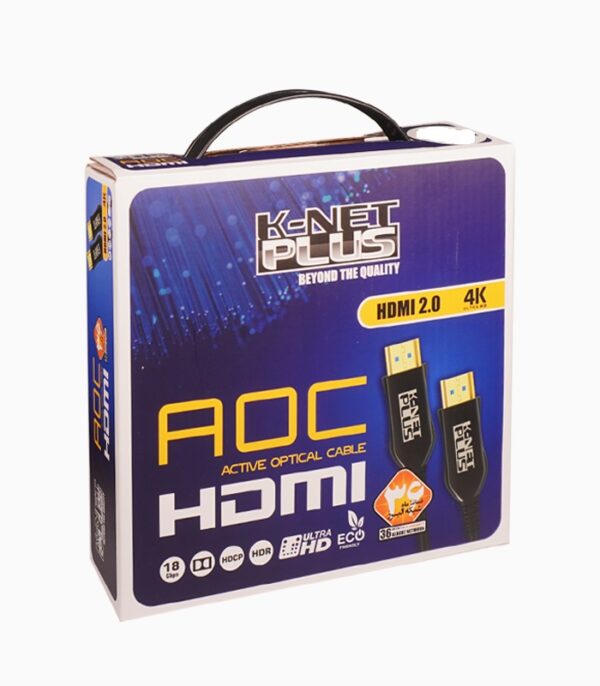 کابل HDMI فیبر نوری کی نت پلاس 60 متری