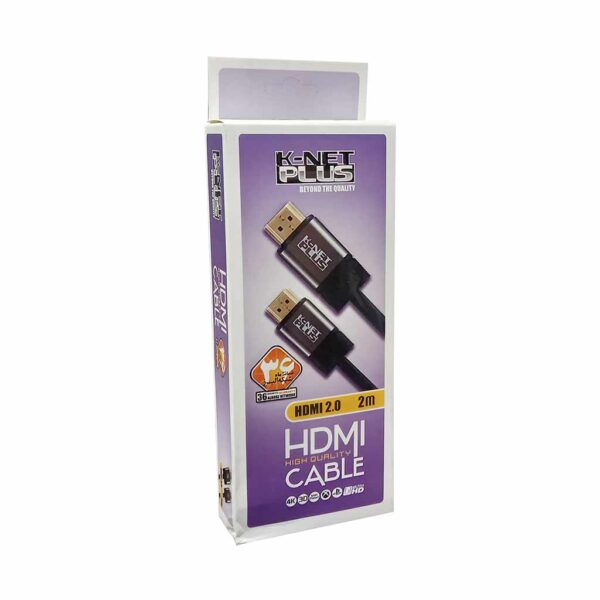 کابل HDMI ورژن 2 کی نت پلاس 4K طول 2 متر