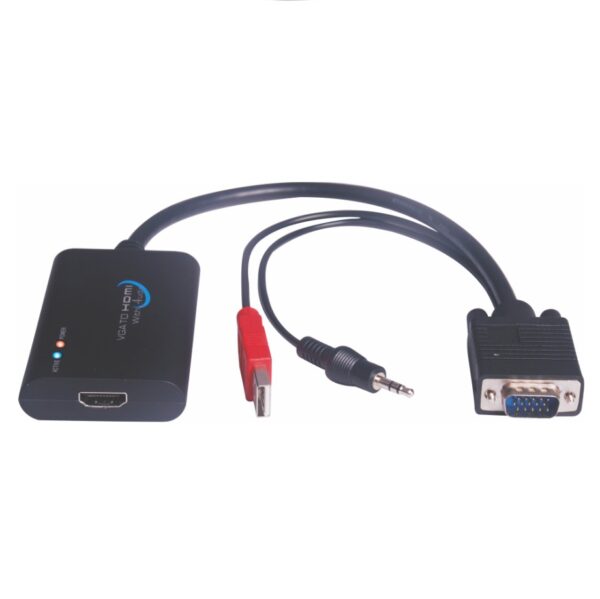 مبدل VGA به HDMI همراه صدا با کيفيت HD فرانت