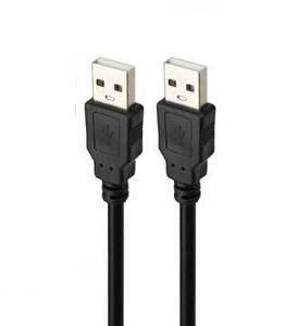 کابل لینک USB 30 Cm مشکی بدون پک دیتا دار