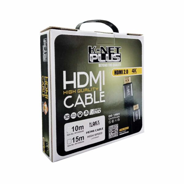 کابل HDMI ورژن 2 کی نت پلاس 4K طول 20 متر