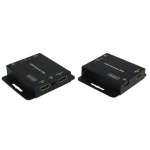 افزایش HDMI روی کابل شبکه تا ۵٠ متر + ریموت + اکولایزر فرانت