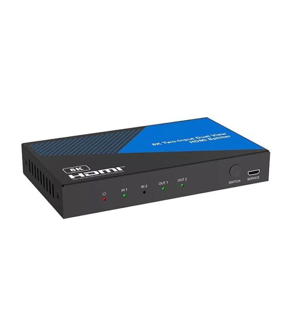 سوییچ اسپلیتر 2 پورت HDMI 8K فرانت