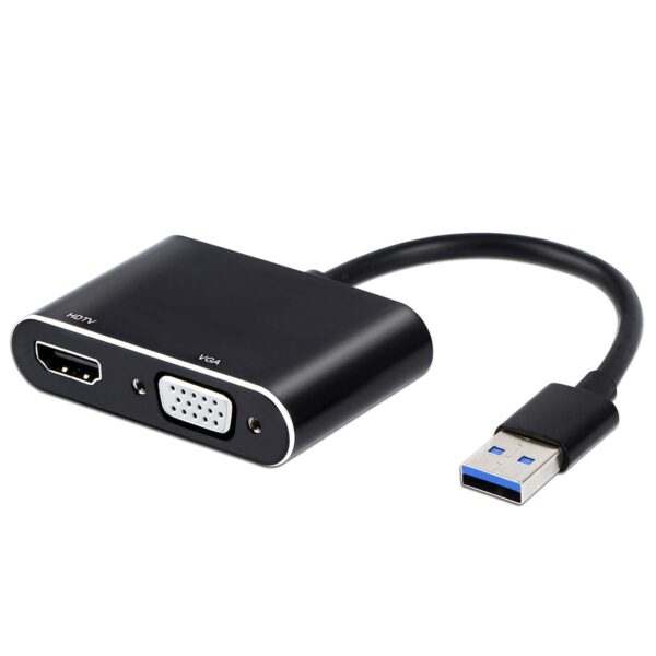 مبدل USB3.0 به VGA+HDMI+AUDIO فرانت FN-U3DVH