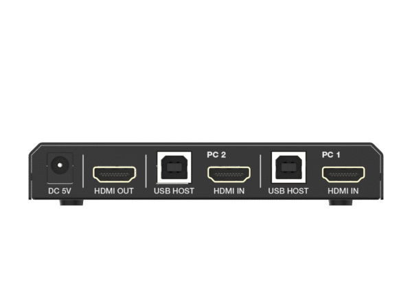 سوئیچ کی وی ام 2 پورت HDMI 2.0b فرانت