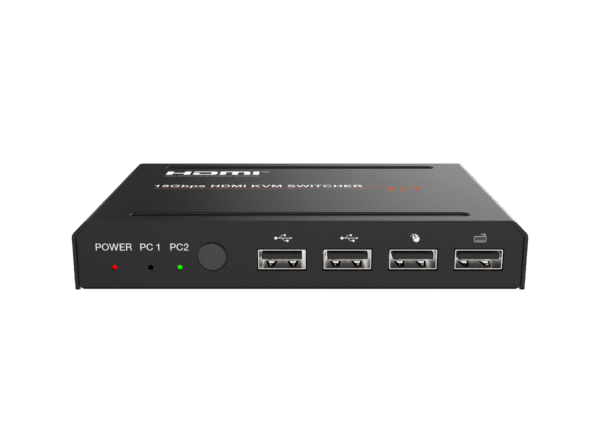 سوئیچ کی وی ام 2 پورت HDMI 2.0b فرانت
