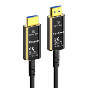 کابل HDMI v2.1 بستر فیبر نوری با کیفیت 8K و HDCP 2.3 بطول 10 متر فرانت