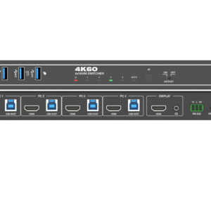 KVM سوئیچ 4 پورت HDMI/USB3.0 با کیفیت 4K@60Hz فرانت
