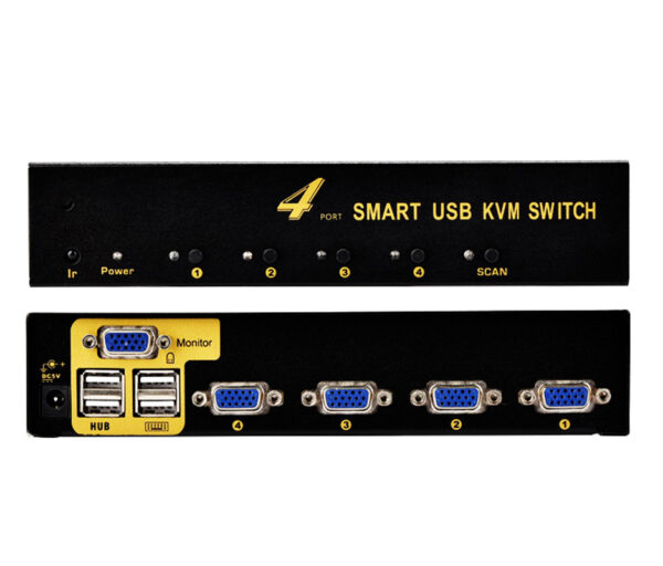 KVM سوییچ 4 پورت VGA/USB فرانت