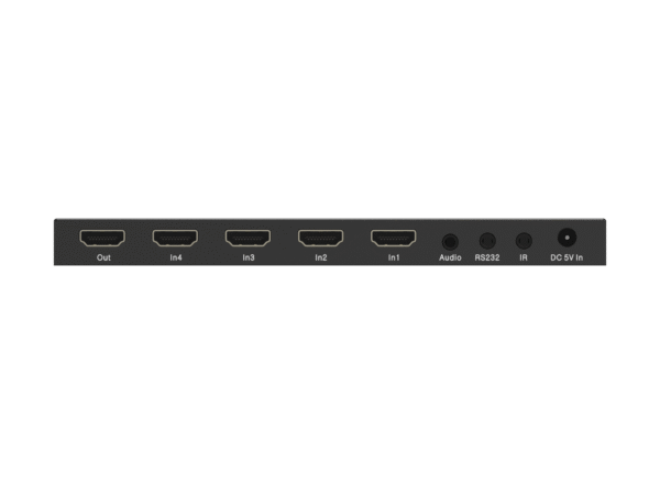 سوئيچ 4 پورتHDMI v2.0 با خروجي صدا + RS232 فرانت