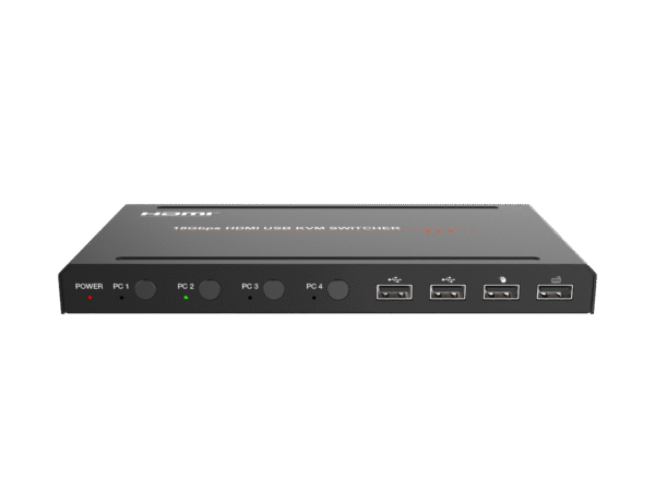 سوئیچ کی وی ام 4 پورت HDMI 2.0b فرانت