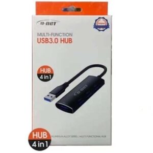 هاب USB3 دی نت مدل DT-430 با ۴ پورت فلزی سیم 1.20