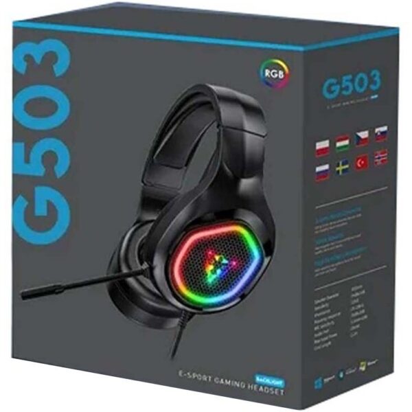 هدست با سیم USB مخصوص بازی مدل g503
