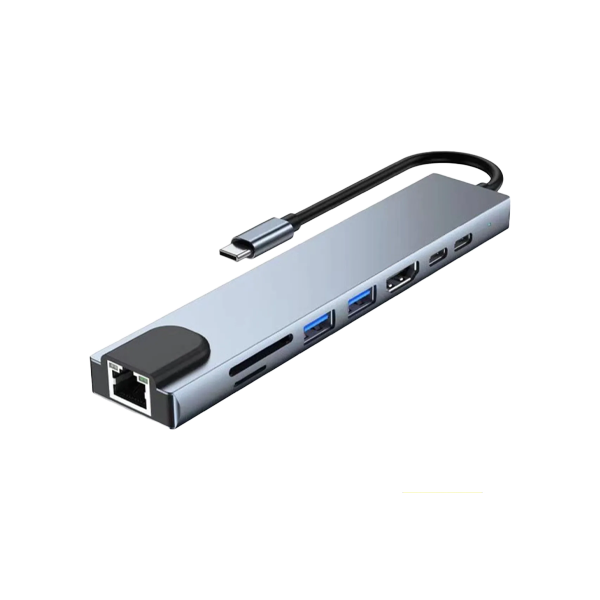 هاب تایپ سی 8 پورت حرفه ای